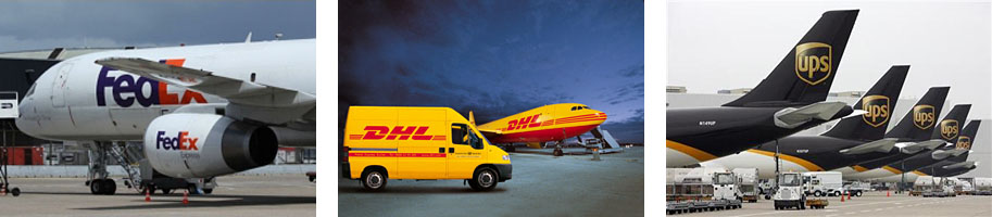 FedEx, DHL, and UPS